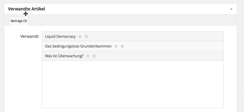 Screenshot: WordPress Plugin Related Posts