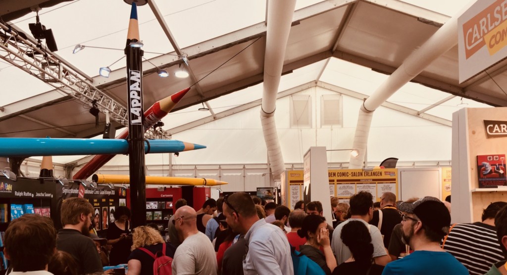 Comic Salon Erlangen 2018: Überdimensionierte Stifte