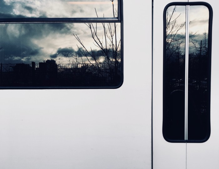 Spiegelung im Fenster