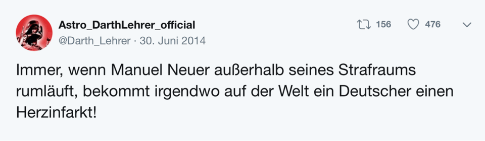 Tweet Schablone Immer wenn