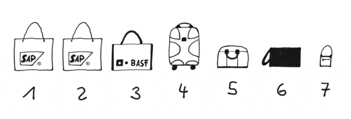 Illustration: Sieben Taschen
