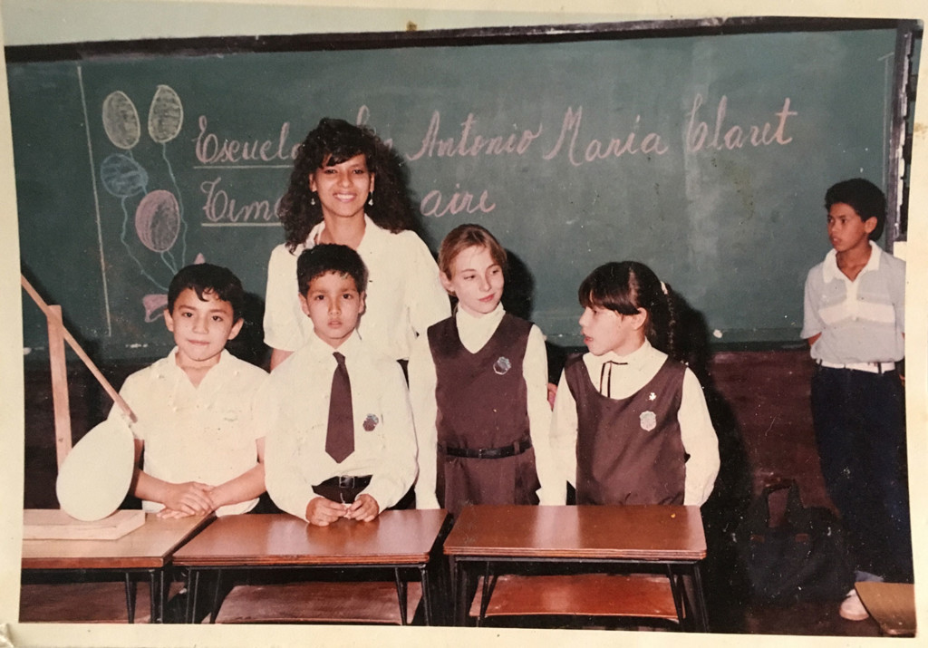 Christina in der Schule